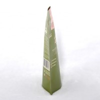 Recyclable food grade polyester film  stand up with kraft paper bags with window for snack packaging