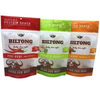 Custom Snack Window Food Size Zip lock Biltong Beef Jerky Packaging