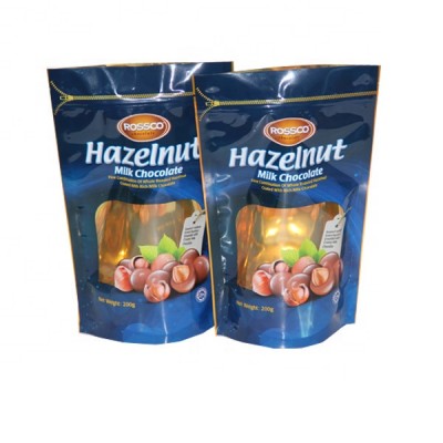 standing up airtight lamination aluminum foil pouch with zipper