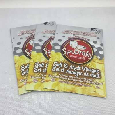 Private Label Back Seal Potato Chip Snack Food Branded Plastic Bag