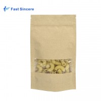 Wholesale Small Brown Kraft Paper Food Bags With Window